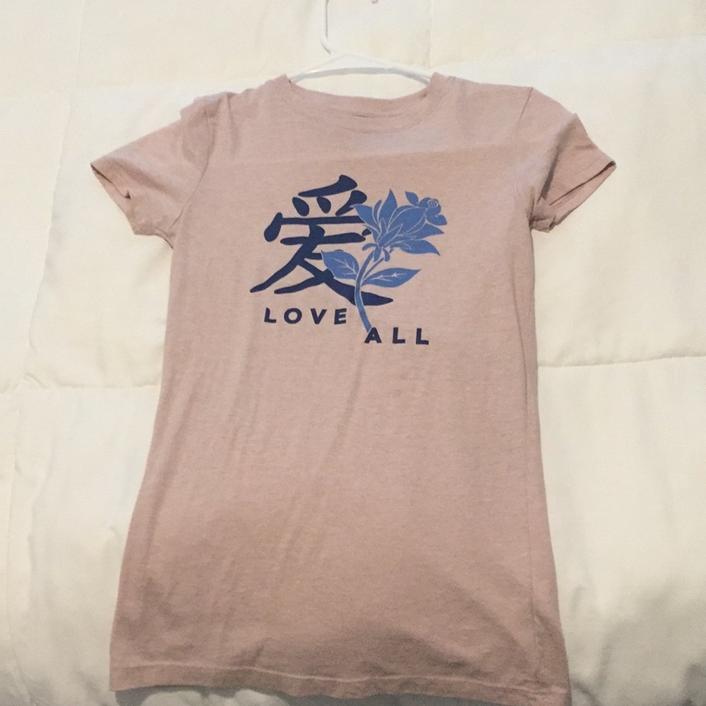 Love all pink shirt